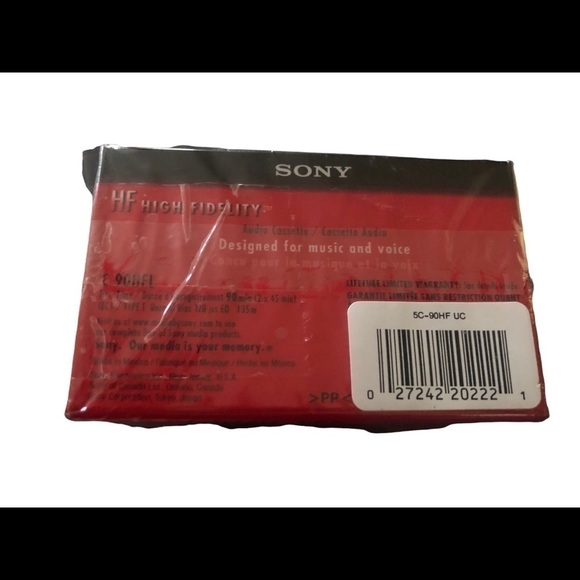 Sony High Fidelity HF 90 Min Audio Cassettes For Voice & Music 4 Pack - Picture 3 of 3